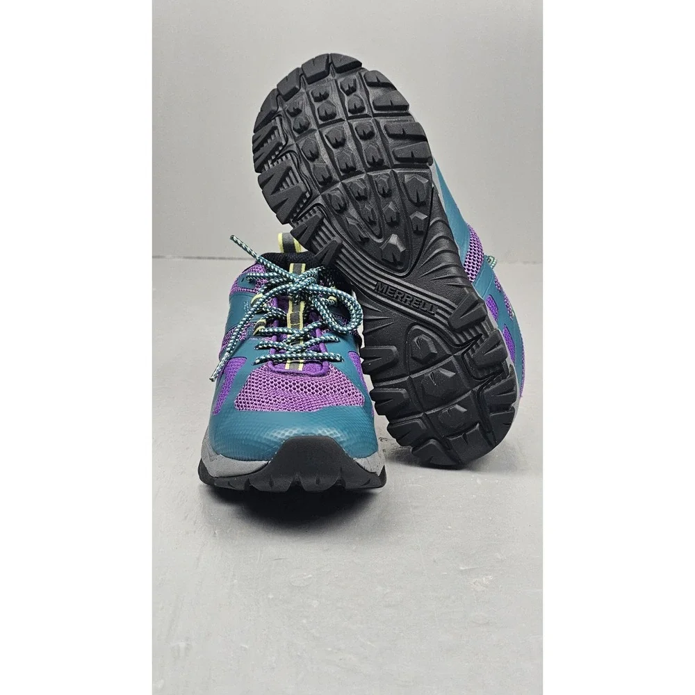 Merrell Trail Shoes Womens 9.5 Purple‎ Royal Dragonfly Outdoors Hiking Sneakers